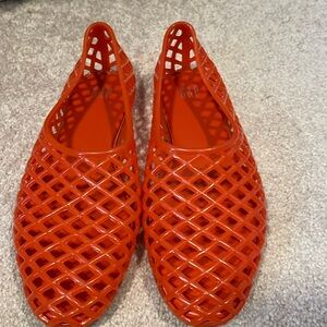 The gap red jelly flats size 8